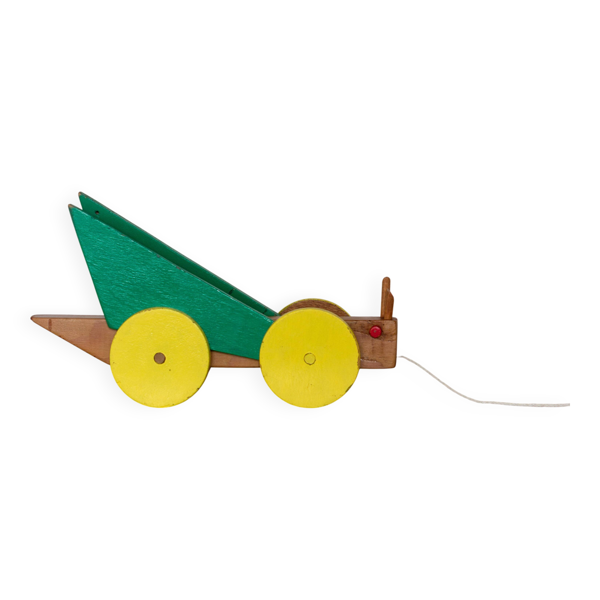 Grasshopper-shaped toy on wheels - 1950s/60s