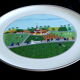 Cake dish Vintage Villeroy & Boch Porcelain Vitro Naïve décor by the painter LAPLAU