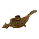 Cave rat brass candle holder