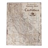 Cardboard map of California