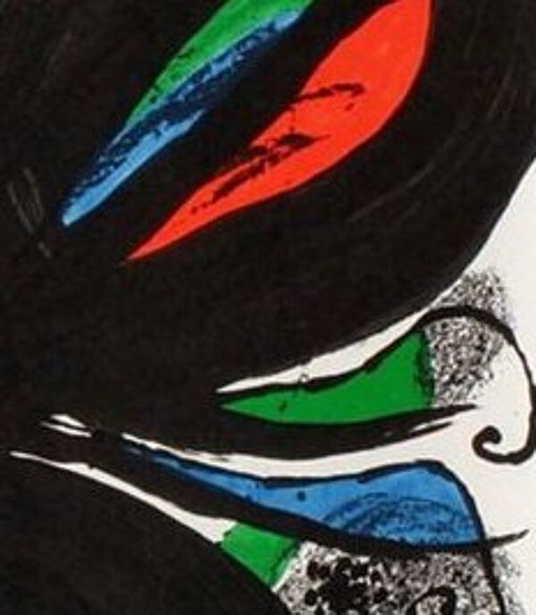 Affiche lithographique originale Joan Miro Fundacio Joan Miro - Barcelona 1975.