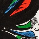 Original lithographic poster Joan Miro, Fundacio Joan Miro - Barcelona 1975.