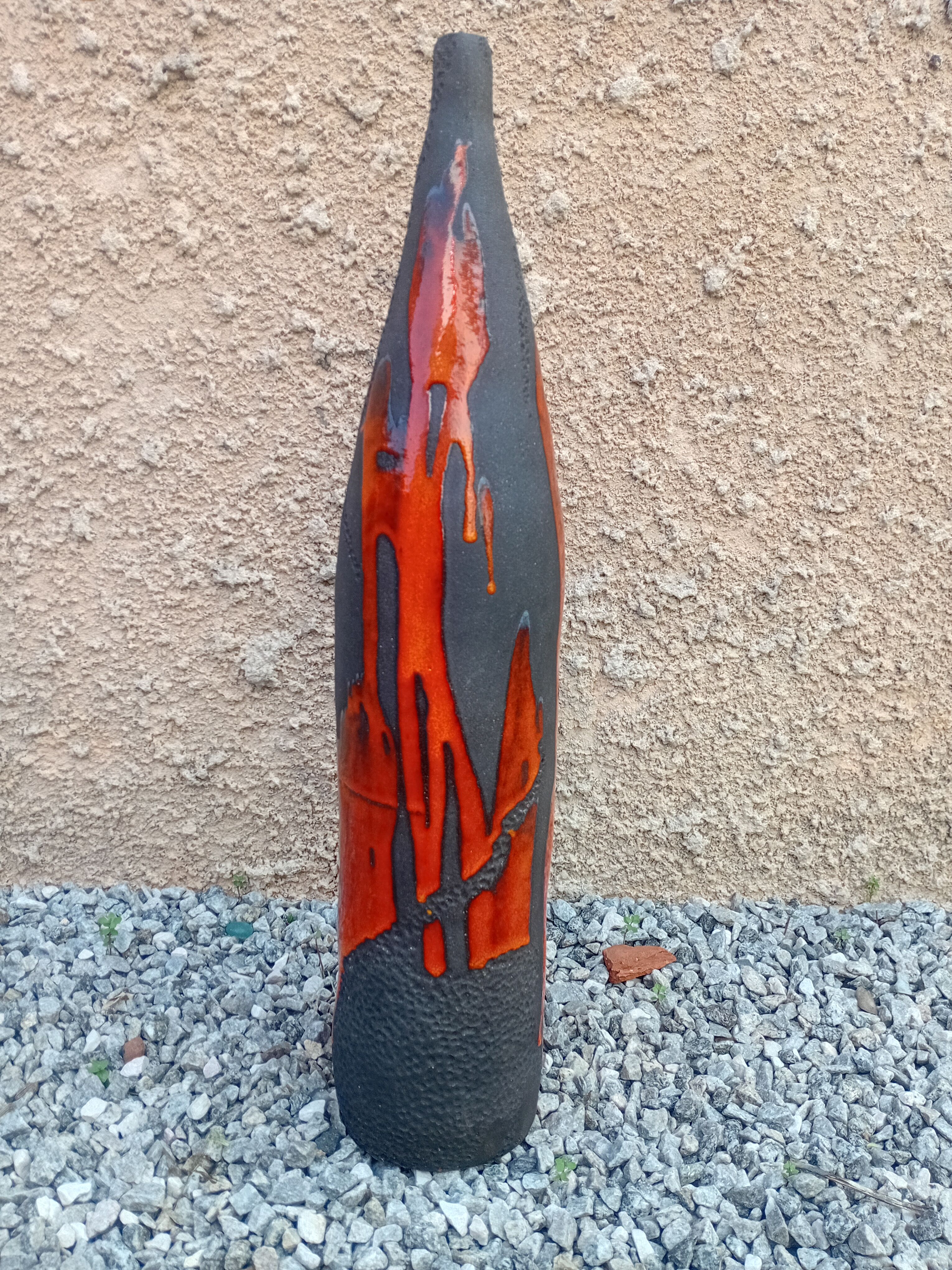 Bouteille grès noir