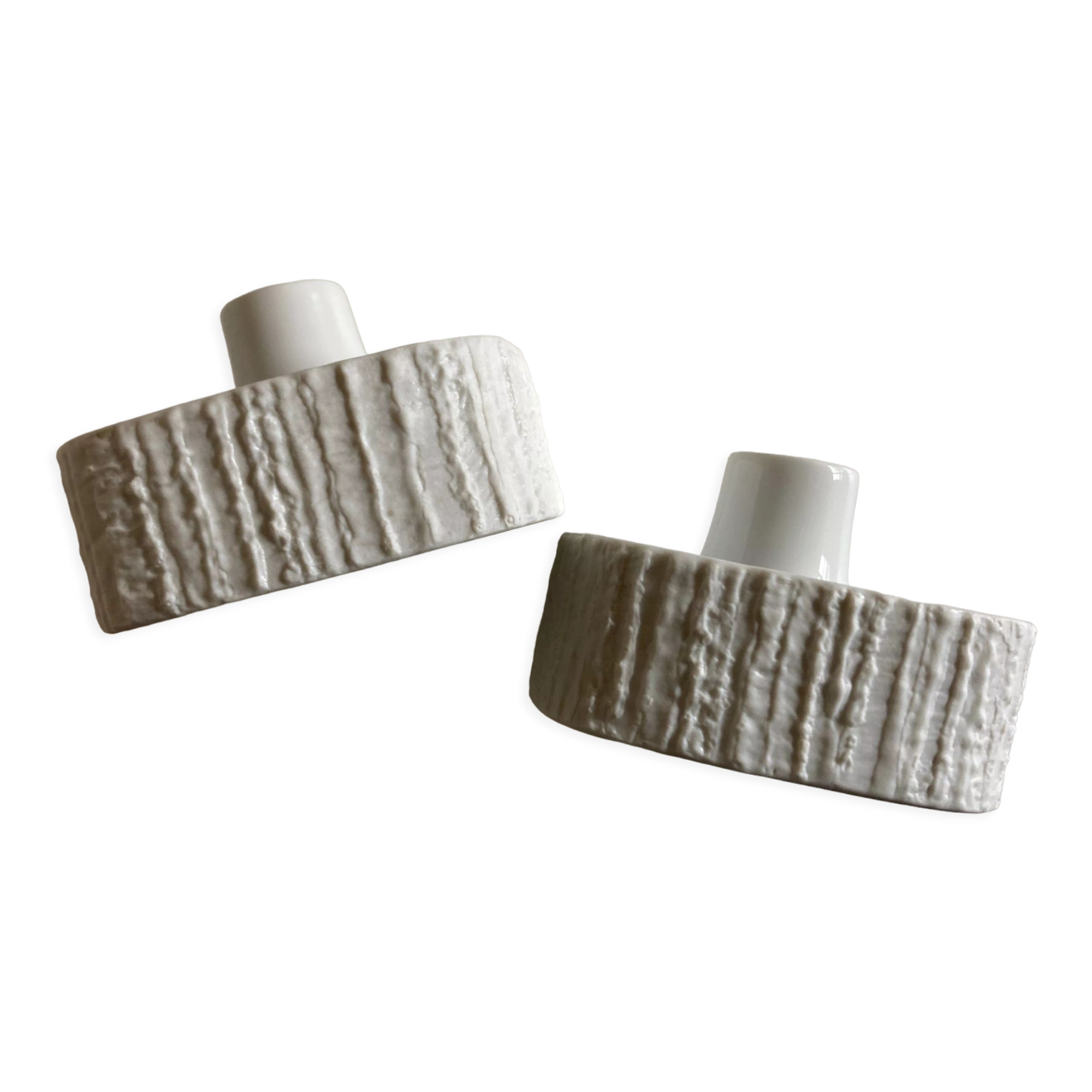 Pair of Scandinavian candle holders 1970 Thomas Rosenthal