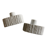 Pair of Scandinavian candle holders 1970 Thomas Rosenthal