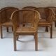 6 chaises ou fauteuils vintage en rotin