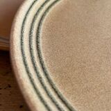 Lot de 7 assiettes plates en grès Sarreguemines
