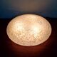 Large ceiling light in textured iced glass (diam 45cm), Doria, 1970