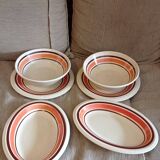 Ensemble de 6 plats de forme vintage