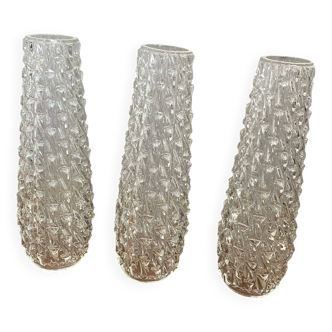 3 glass tulips 19 cm for chandelier lamp light fixture