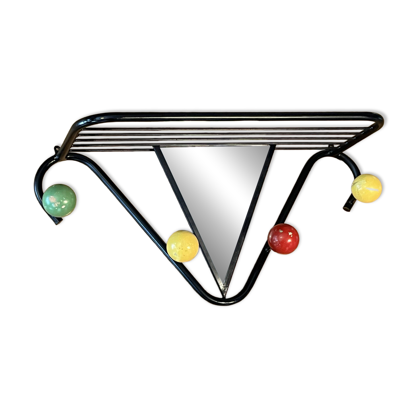Portemanteau vintage avec miroir