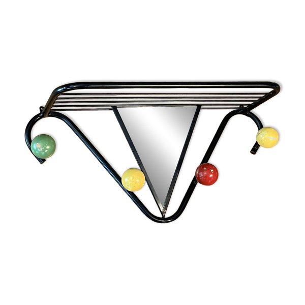 Portemanteau vintage avec miroir