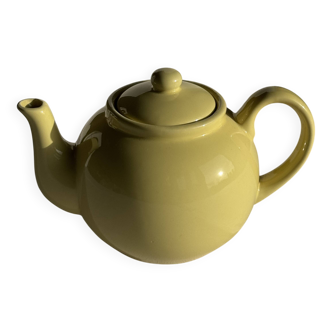 Vintage yellow teapot H15.5cm D9cm
