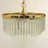 Lamp "Venini" with circular glass ceiling. Italy 1970s.