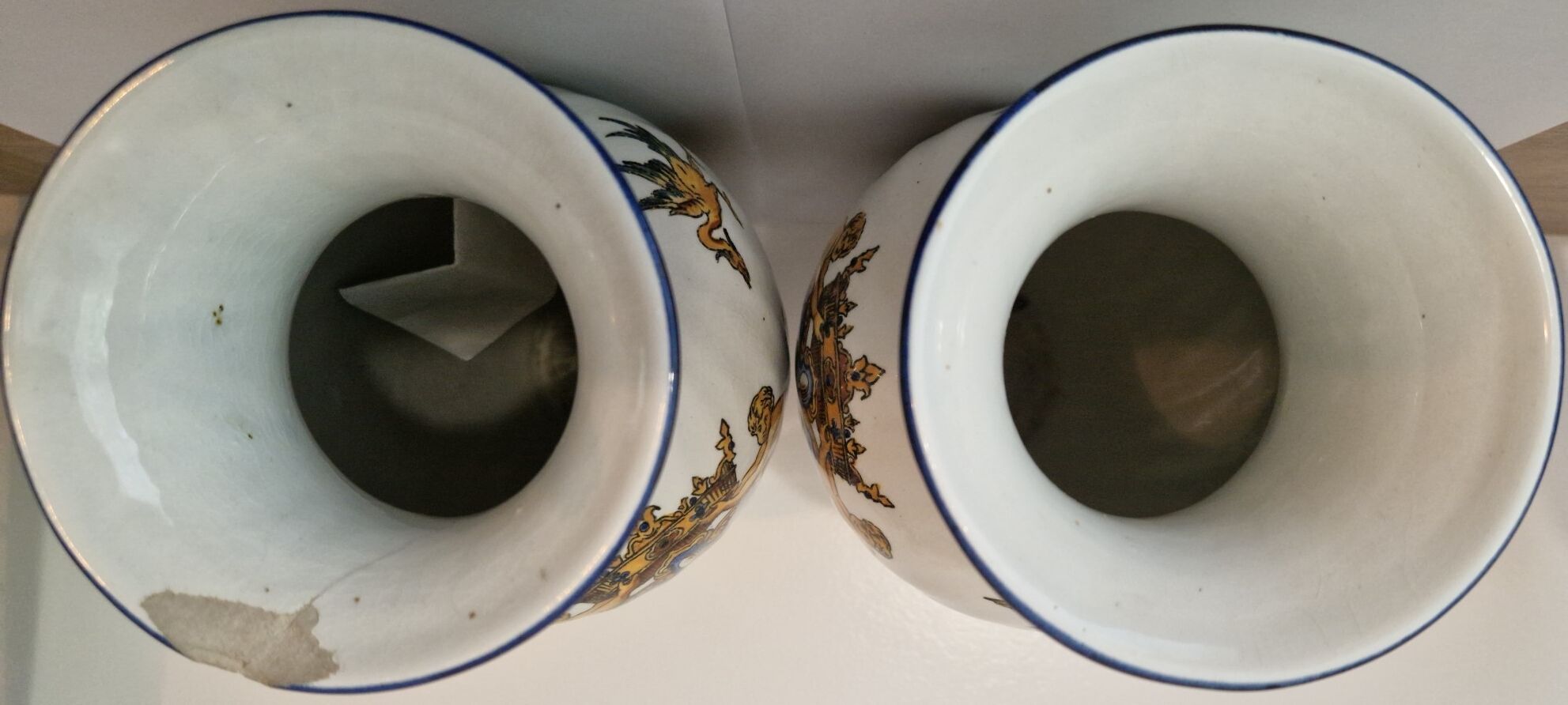 Important pair of Renaissance vases in Gien earthenware – early 20th century