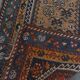 Vintage Hand-Knotted Rug with Patterns – 172x88cm
