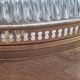 Large vintage Lucien Gau crystal and brass ceiling light