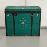 Green painted austian trunk