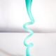 Twisted green vase from the mid-century.