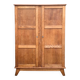 Solid oak compass foot cabinet René Gabriel 1945