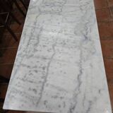 Cast iron bistro table with marble top