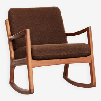 Ole Wanscher Mid-Century Rocking Chair "Senator" for France & Søn