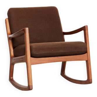 Ole Wanscher Mid-Century Rocking Chair "Senator" for France & Søn