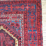 Ancient Kilim patterned Persian rug 151x111cm