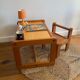 Children's desk and its wooden seat from the 80s