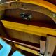 Round table style louis xv, marquetry of rosewood, possibility of extensions.