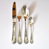 Deetjen cutlery set 48 silver-plated Louis XV rocaille table cutlery no. 25 Marly