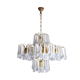 Chandelier gouttes by Venini, 5 arms, murano glass, italy, 1960