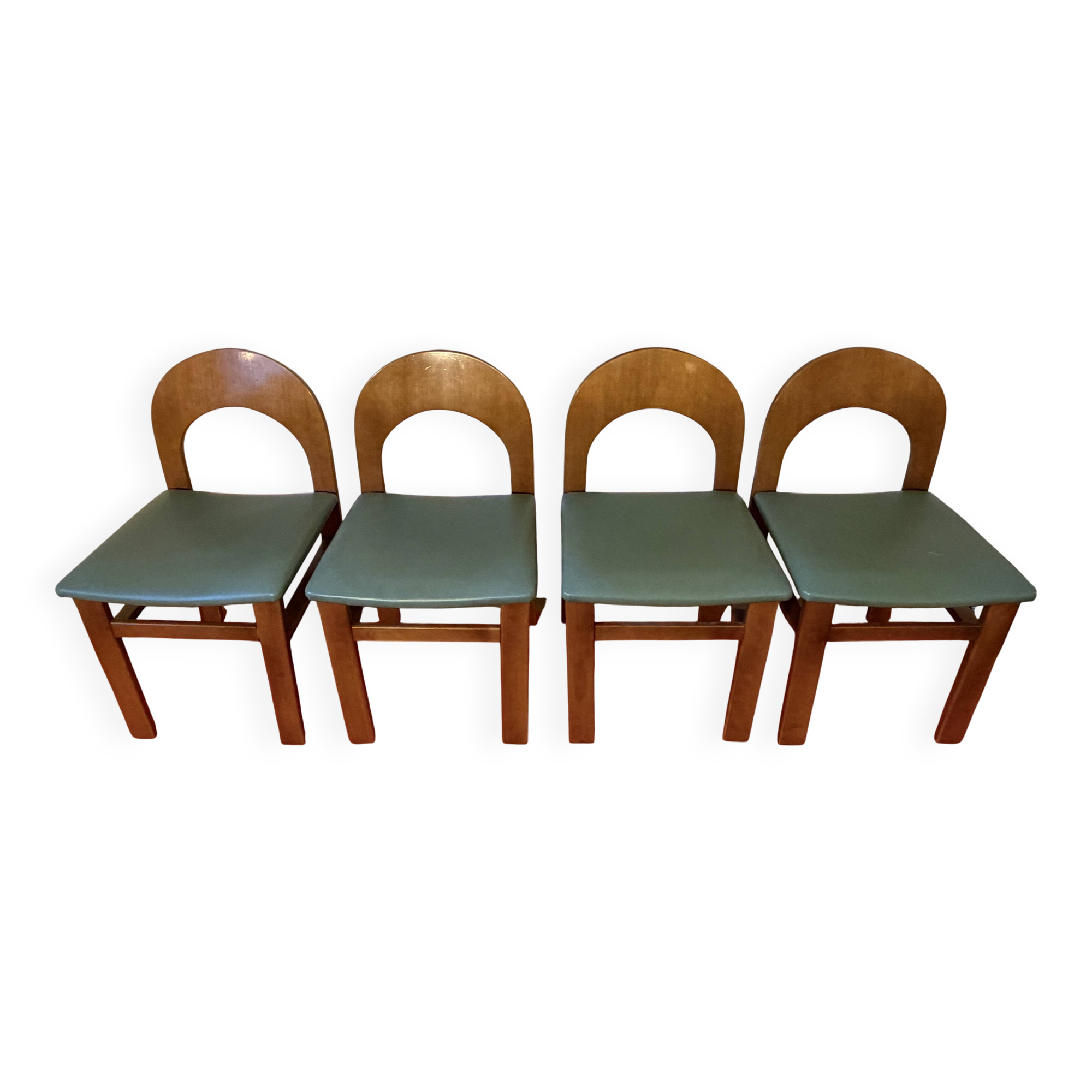 Set of 4 Arcadia dining chairs by Caraceni for Tagliabue.
