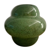 Vase organique en verre moucheté 20 cm vert