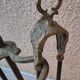 Bronze fireplace set