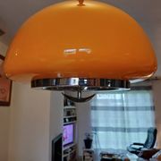 Suspension vintage opaline orange " viro "