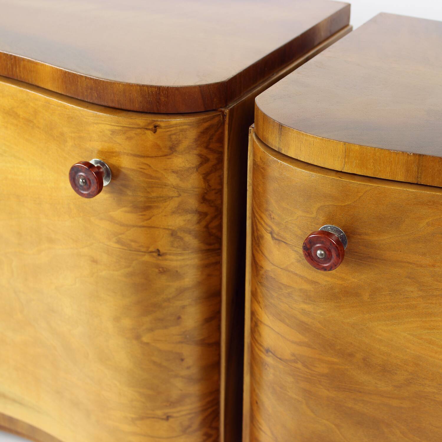 Art Deco Bedside Tables By Jindřich Halabala For Up Závody, 1930s