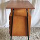 Bureau moderniste en métal et bois - années 60/70