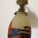 Antique bronze and glass paste wall light