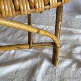 Pair of rattan basket chairs