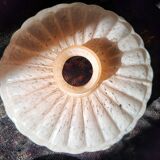 Art Deco Pink Opaline Glass Suspension Lamp Shade Rose Detail