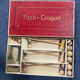Antique wooden table croquet set