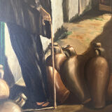 Oil on canvas "The Guardian of the Jars" –