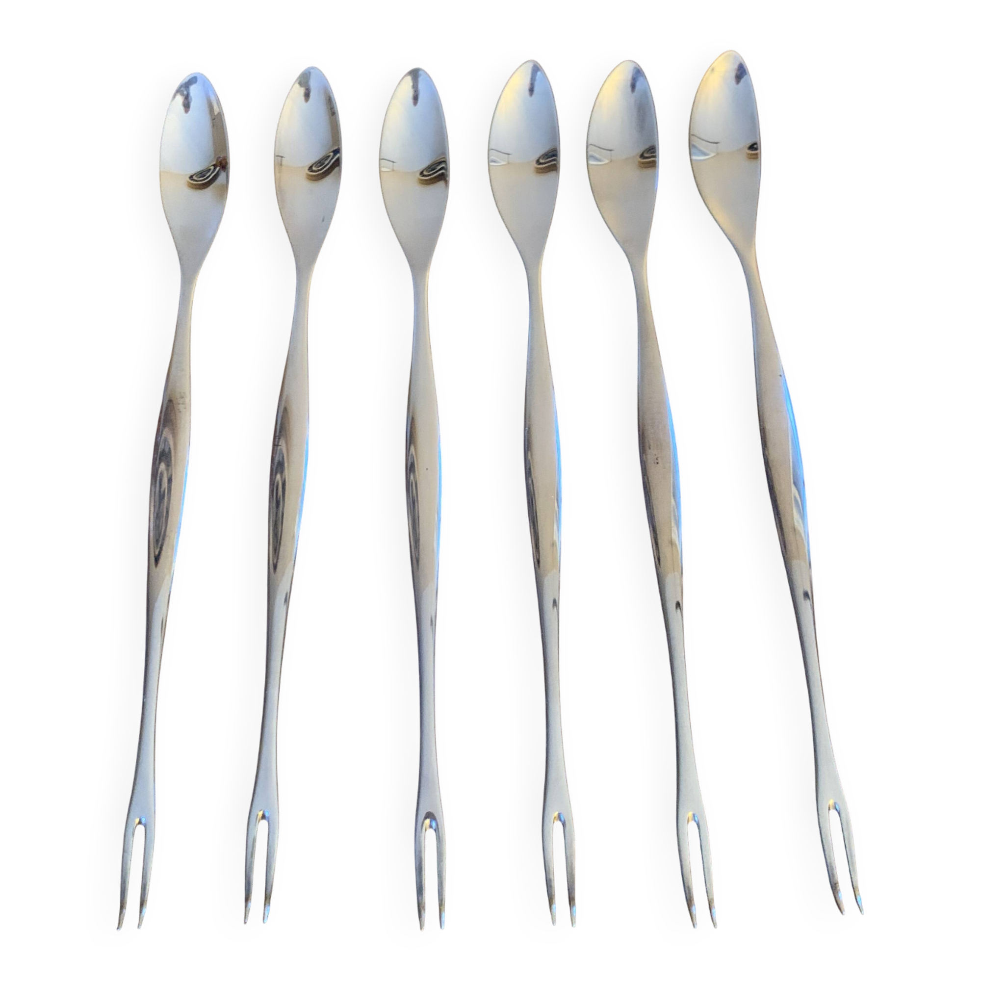 Silver-plated seafood fork WMF