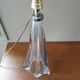 Large vintage crystal lamp base