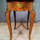 Table  Louis XV  en marqueterie rouge