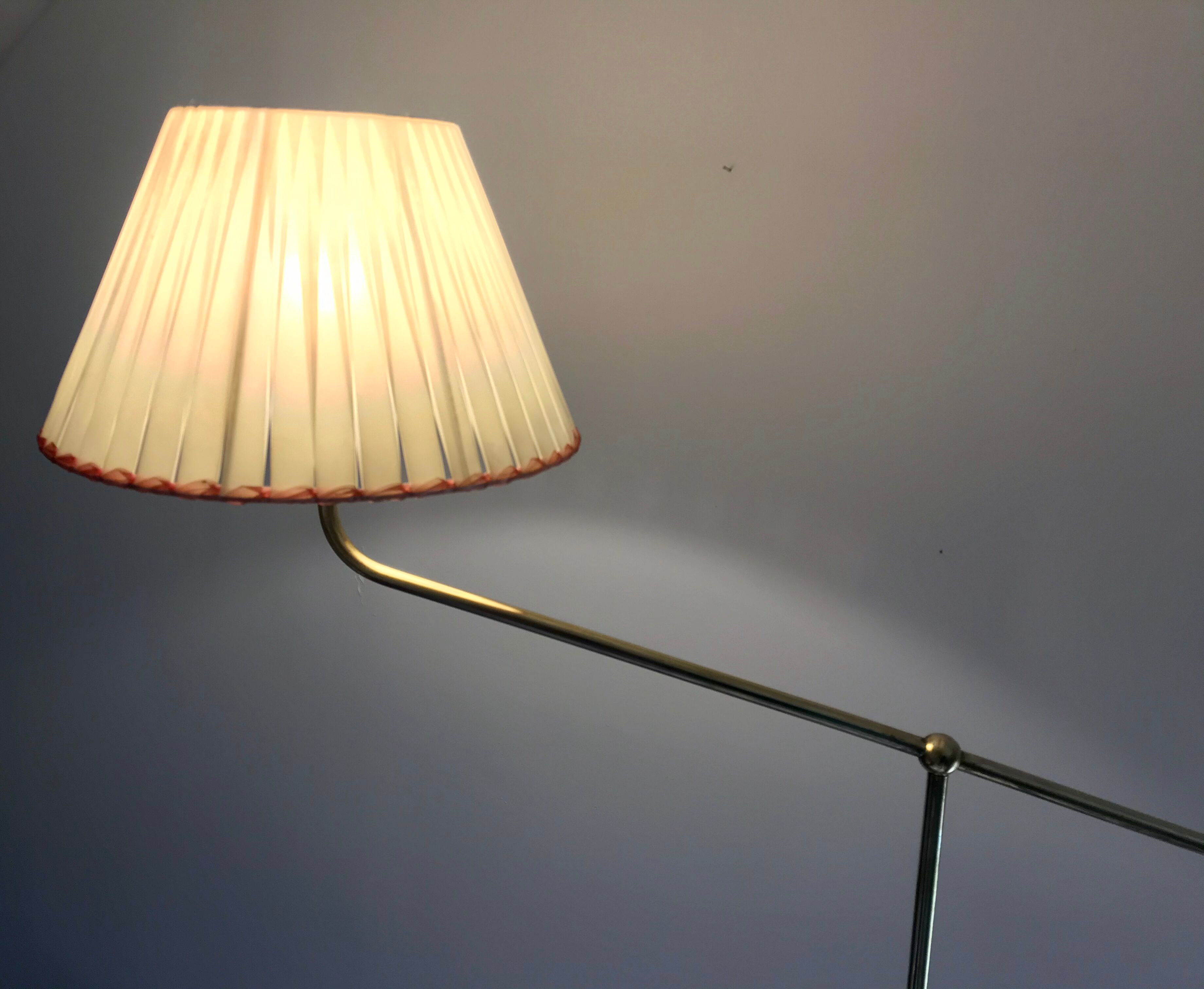 Adjustable reading lamp, brass 50s
