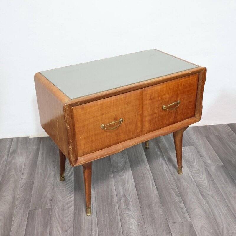 Mid-Century Modern Nightstands in the style of Gio Ponti, 1950s, Set of 2
