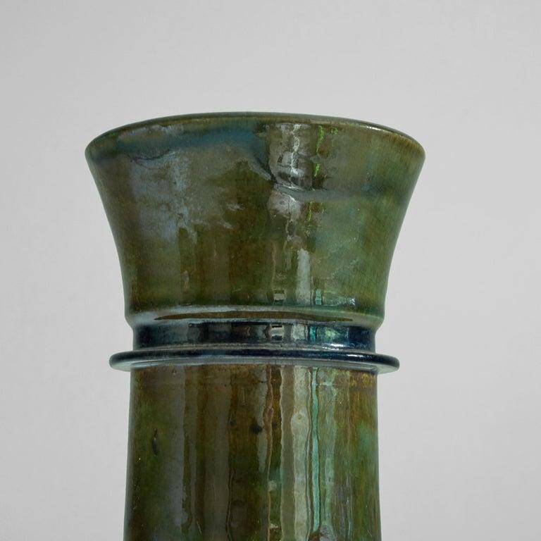 Modern vase in glazed ceramic