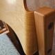 Set de 4 chaises en bois et tissu, années 70